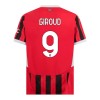 Dječji - Dres + Kratke Hlače AC Milan Giroud 9 Domaći 24/25